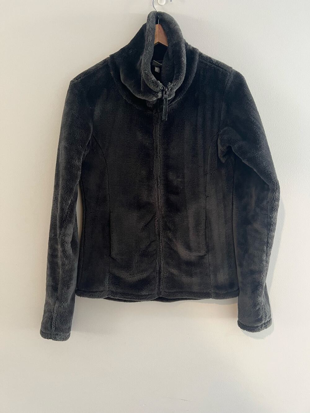 Bench Fleece Jacket Dark Gray Turtleneck Full Zip Size Small